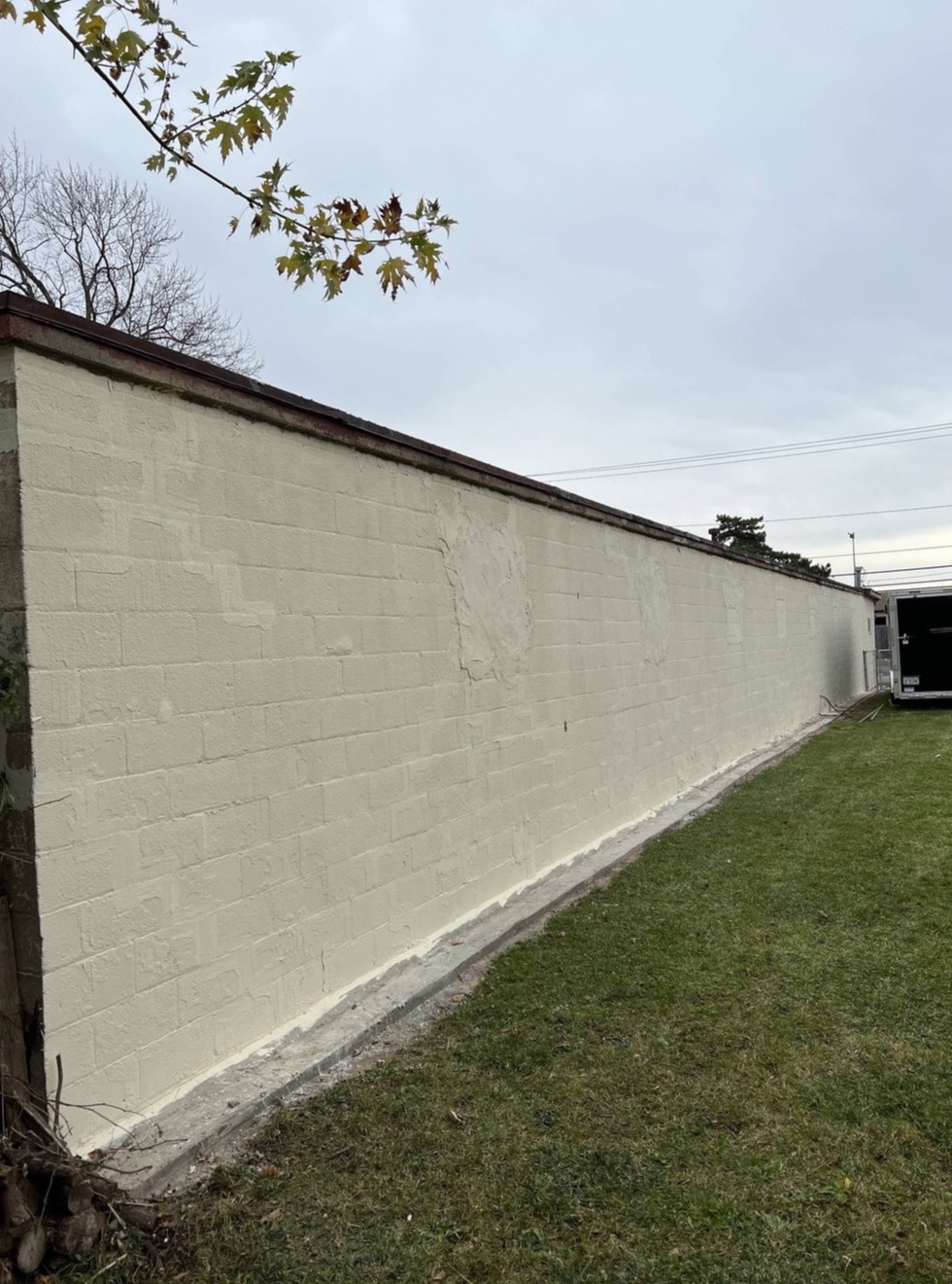 Side elevation of the building